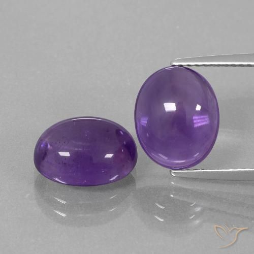 7.80ctw Naturel Violet moyen Améthyste, ovale, Transparent
