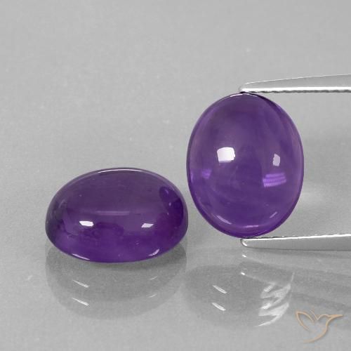 7.55ctw Naturel Violet moyen-léger Améthyste, ovale, Transparent
