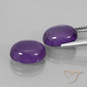 Shop natural 7.55ct Violet moyen-léger Améthyste gems, ovale, from Brésil at GemSelect. In stock, global shipping!
