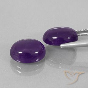 Shop natural 7.42ct Violet moyen-léger Améthyste gems, ovale, from Brésil at GemSelect. In stock, global shipping!