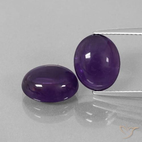Shop natural 6.75ct Violet foncé Améthyste gems, ovale, from Brésil at GemSelect. In stock, global shipping!