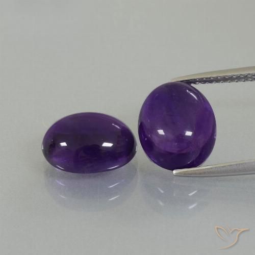 Shop natural 7.27ct Violet moyen Améthyste gems, ovale, from Brésil at GemSelect. In stock, global shipping!