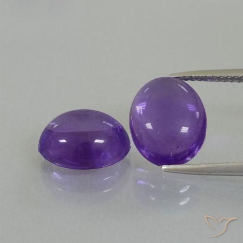 Shop natural 7.12ct Violet moyen Améthyste gems, ovale, from Brésil at GemSelect. In stock, global shipping!