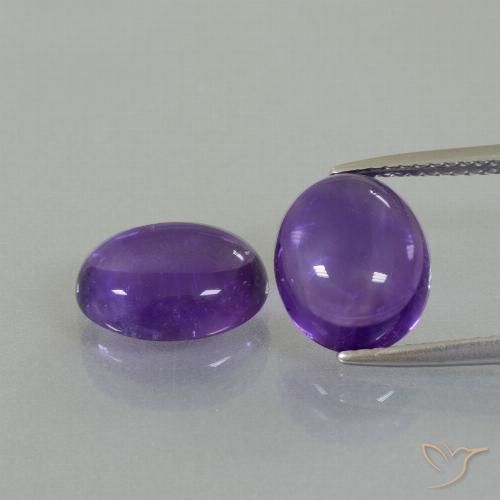 Shop natural 6.45ct Violet moyen Améthyste gems, ovale, from Brésil at GemSelect. In stock, global shipping!