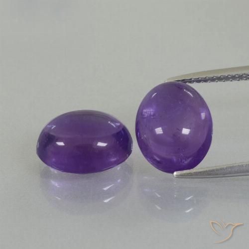 Shop natural 7.76ct Violet moyen Améthyste gems, ovale, from Brésil at GemSelect. In stock, global shipping!