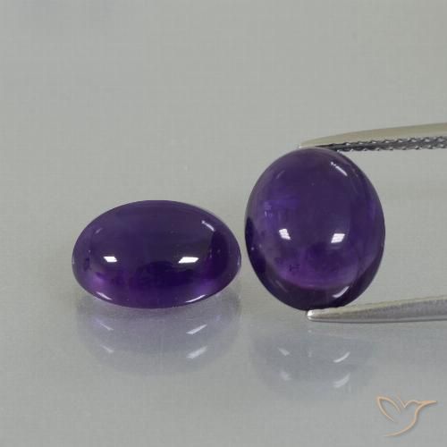 Shop natural 7.22ct Violet foncé Améthyste gems, ovale, from Brésil at GemSelect. In stock, global shipping!