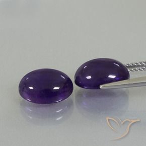 Shop natural 7.22ct Violet foncé Améthyste gems, ovale, from Brésil at GemSelect. In stock, global shipping!