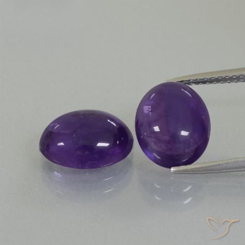 6.87ctw Naturel Violet moyen Améthyste, ovale, Transparent