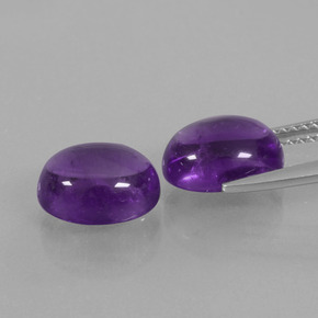 Achetez naturel 5.82ct Violet moyen-léger Améthyste gems, Coupe ovale, En provenance Brésil chez GemSelect. En stock, livraison internationale!