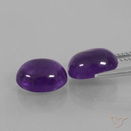 Shop natural 5.56ct Violet moyen Améthyste gems, ovale, from Brésil at GemSelect. In stock, global shipping!