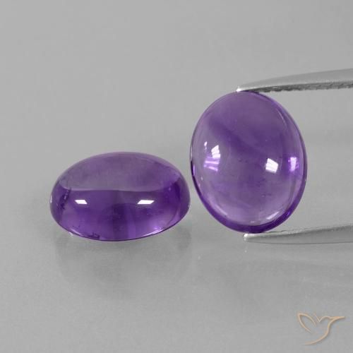 Shop natural 6.87ct Violet moyen Améthyste gems, ovale, from Brésil at GemSelect. In stock, global shipping!