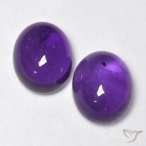 7.70ctw Naturel Violet moyen Améthyste, ovale, Transparent