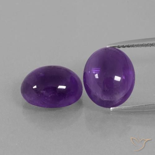 7.12ctw Naturel Violet moyen Améthyste, ovale, Transparent