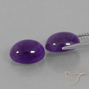 Shop natural 7.12ct Violet moyen Améthyste gems, ovale, from Brésil at GemSelect. In stock, global shipping!