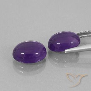 Shop natural 5.40ct Violet moyen Améthyste gems, ovale, from Brésil at GemSelect. In stock, global shipping!