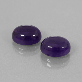 Achetez naturel 5.73ct Violet foncé Améthyste gems, Coupe ovale, En provenance Brésil chez GemSelect. En stock, livraison internationale!