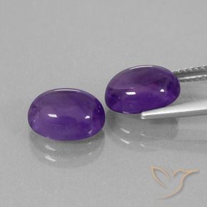 Shop natural 5.72ct Violet moyen Améthyste gems, ovale, from Brésil at GemSelect. In stock, global shipping!