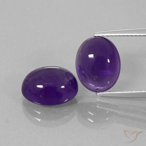 7.45ctw Naturel Violet moyen Améthyste, ovale, Transparent