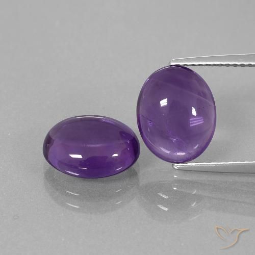 6.69ctw Naturel Violet moyen-léger Améthyste, ovale, Transparent