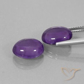 Shop natural 6.69ct Violet moyen-léger Améthyste gems, ovale, from Brésil at GemSelect. In stock, global shipping!