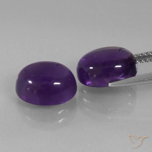 Shop natural 6.59ct Violet moyen Améthyste gems, ovale, from Brésil at GemSelect. In stock, global shipping!