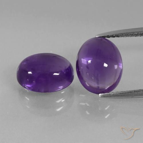 5.74ctw Naturel Violet moyen Améthyste, ovale, Transparent