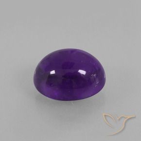 Améthyste Violet moyen naturelle ovale, 3.62 ct, Transparent