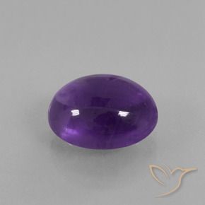 Améthyste Violet moyen naturelle ovale, 3.81 ct, Transparent
