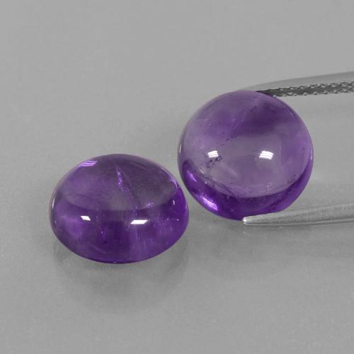 Achetez naturel 9,66ct violet moyen améthyste gems, coupe roude, en provenance brésil chez gemselect. en stock, livraison internationale!