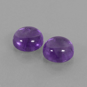 Achetez naturel 5.60ct Violet moyen-léger Améthyste gems, Coupe roude, En provenance Brésil chez GemSelect. En stock, livraison internationale!