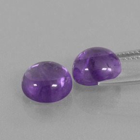 Achetez naturel 5.60ct Violet moyen-léger Améthyste gems, Coupe roude, En provenance Brésil chez GemSelect. En stock, livraison internationale!