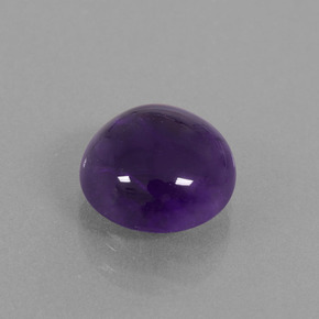 Améthyste violet naturelle coupe roude, 4,96 ct, transparent
