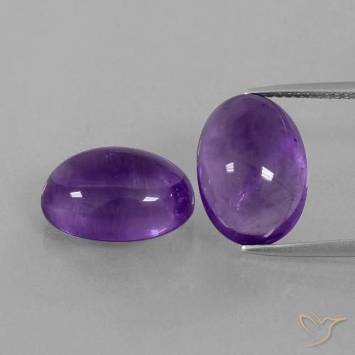 12.72ctw Naturel Violet moyen-léger Améthyste, ovale, Transparent