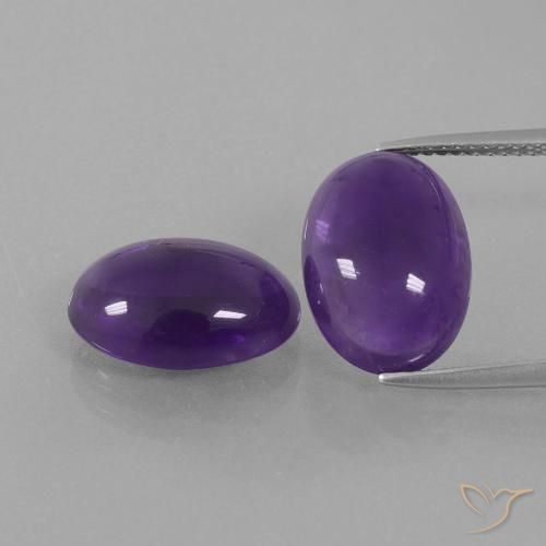 10.88ctw Naturel Violet moyen Améthyste, ovale, Transparent