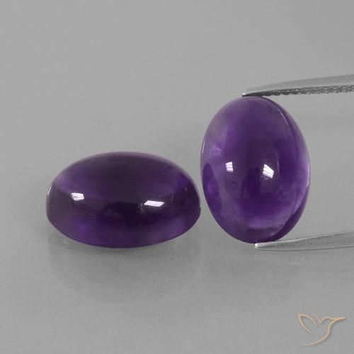 13.08ctw Naturel Violet moyen-léger Améthyste, ovale, Transparent