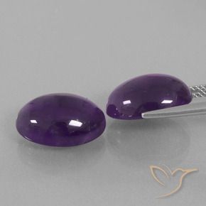 Shop natural 11.60ct Violet moyen-léger Améthyste gems, ovale, from Brésil at GemSelect. In stock, global shipping!