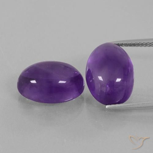 13.75ctw Naturel Violet moyen-léger Améthyste, ovale, Transparent