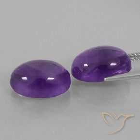 Shop natural 13.75ct Violet moyen-léger Améthyste gems, ovale, from Brésil at GemSelect. In stock, global shipping!