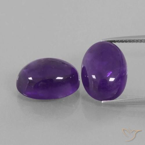 13.76ctw Naturel Violet moyen Améthyste, ovale, Transparent