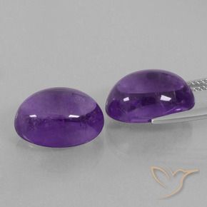 Shop natural 14.20ct Violet moyen-léger Améthyste gems, ovale, from Brésil at GemSelect. In stock, global shipping!