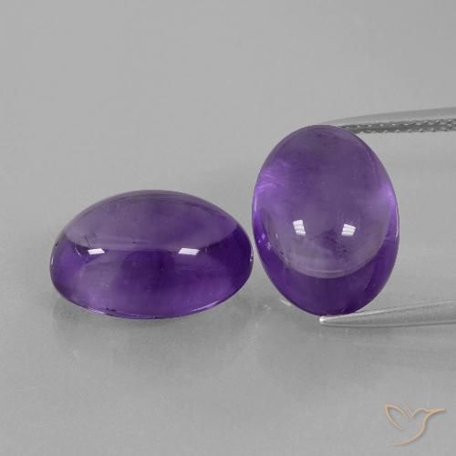 14.52ctw Naturel Violet moyen Améthyste, ovale, Transparent