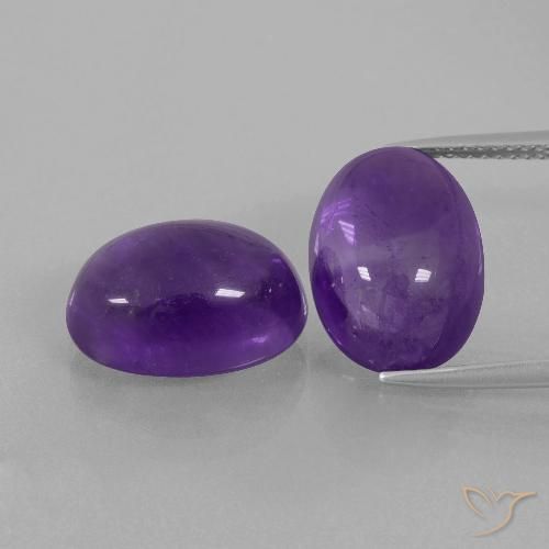 14.04ctw Naturel Violet moyen Améthyste, ovale, Transparent