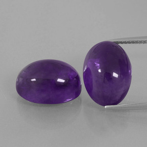 Achetez naturel ct Violet Améthyste gems, Coupe ovale, En provenance Brésil chez GemSelect. En stock, livraison internationale!