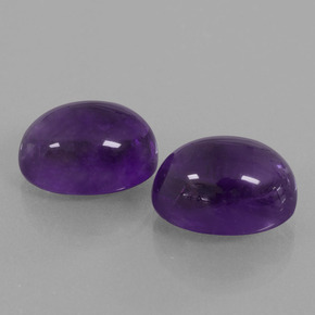 Achetez naturel ct Violet Améthyste gems, Coupe ovale, En provenance Brésil chez GemSelect. En stock, livraison internationale!