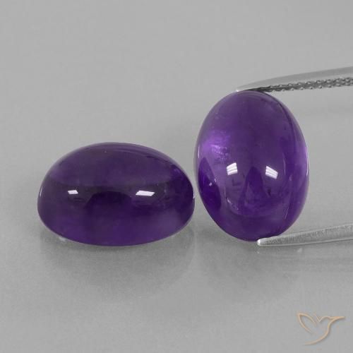 14.31ctw Naturel Violet moyen Améthyste, ovale, Transparent