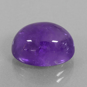 Améthyste Violet moyen-léger naturelle Coupe ovale, 8.25 ct, Transparent