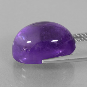 Améthyste Violet moyen-léger naturelle Coupe ovale, 8.25 ct, Transparent