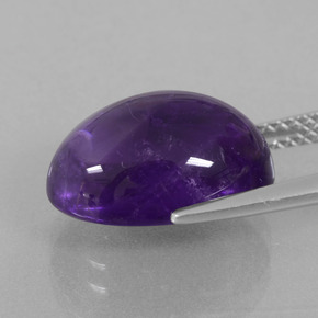 Améthyste Violet naturelle Coupe ovale, 7.23 ct, Transparent