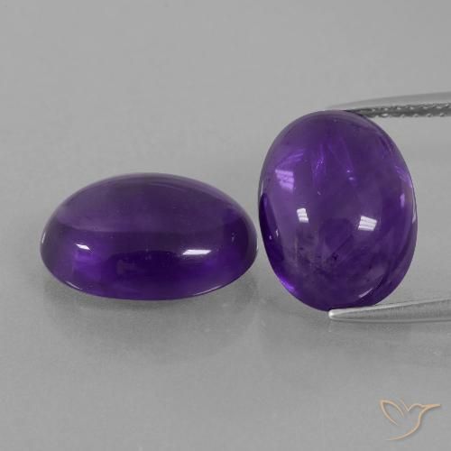 11.63ctw Naturel Violet moyen Améthyste, ovale, Transparent