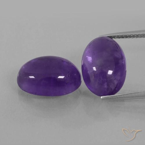 12.99ctw Naturel Violet moyen Améthyste, ovale, Transparent